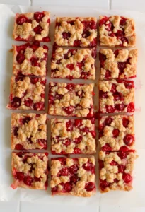 Sour Cherry Crumble Bars