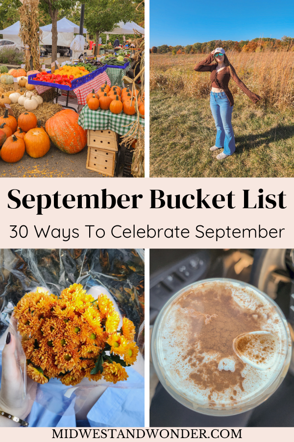 September Bucket List